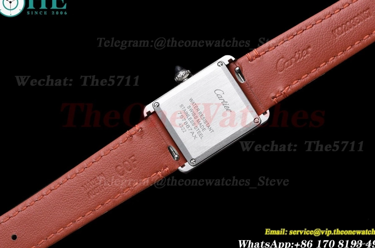 Tank Strap Quartz K11F On Red Leather White Must dial Small 0404